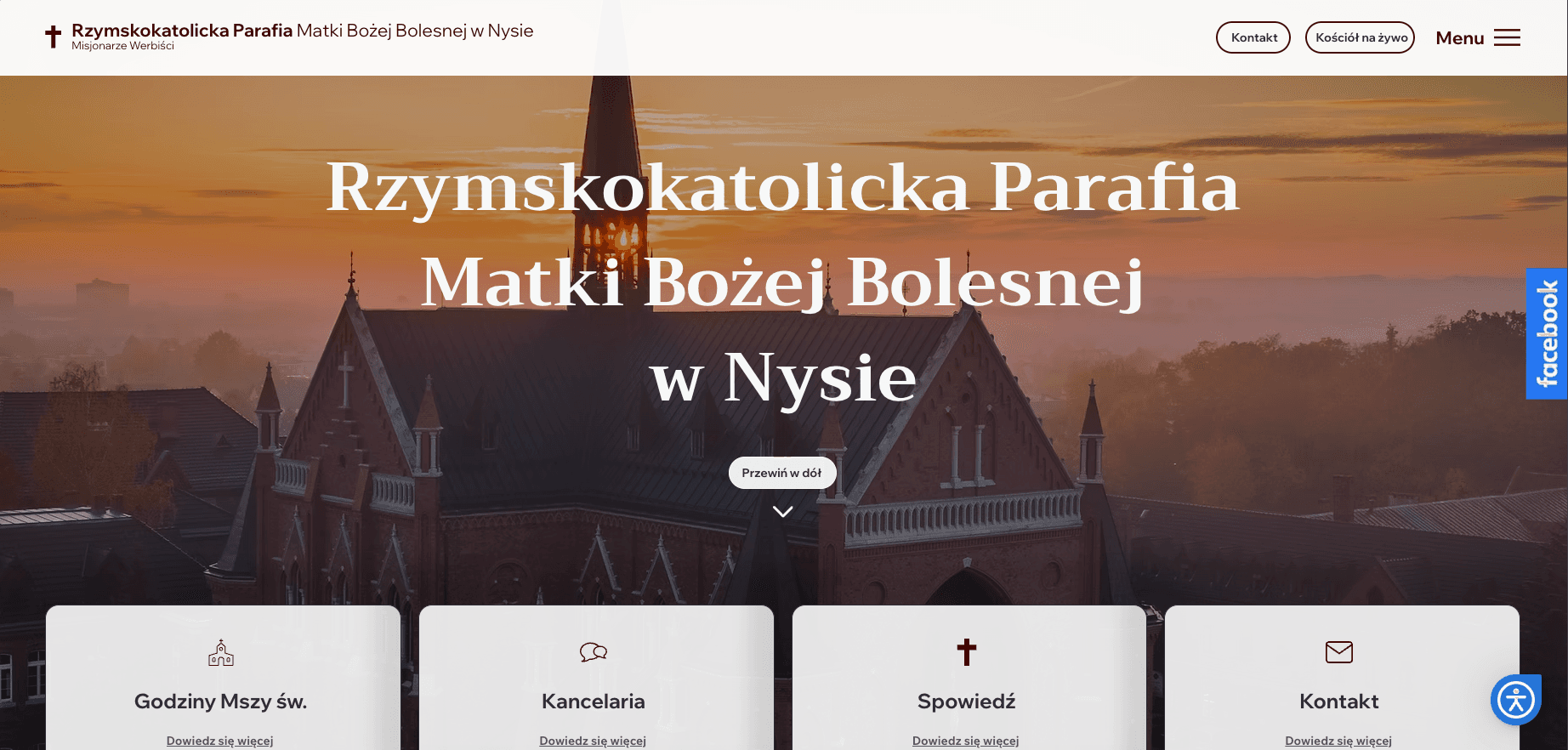 Widok realizacji: Parafia Matki Bożej Bolesnej w Nysie